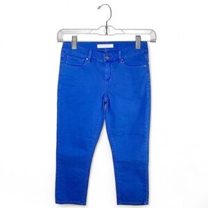 Isaac Mizrahi Blue Cropped Jeans